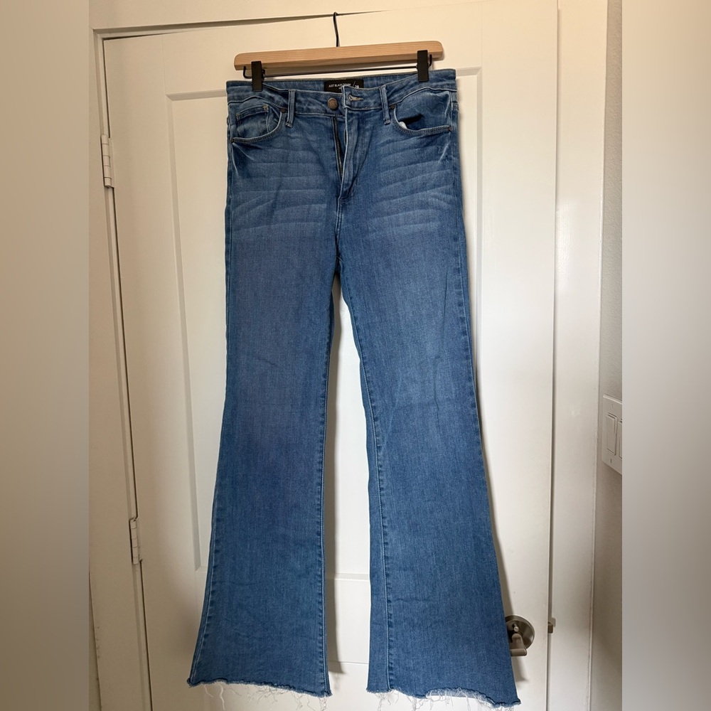 Just Black Denim High Rise Scissor Cut Flare Jeans